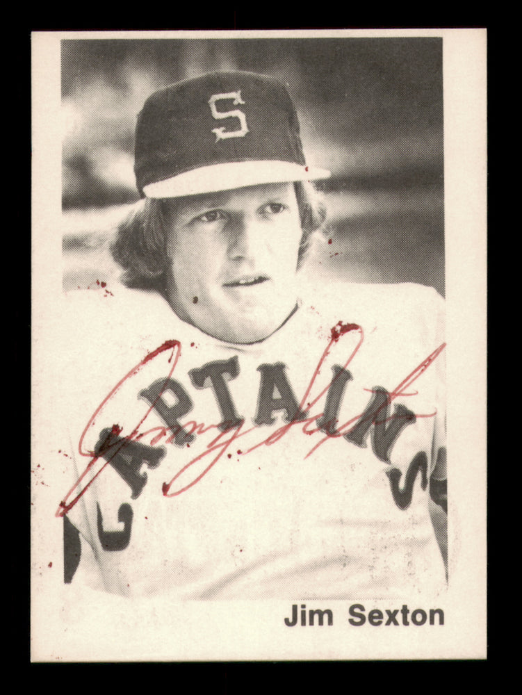 Jim Jimmy Sexton Autographed 1976 TCMA Rookie Card #8 Shreveport Captains