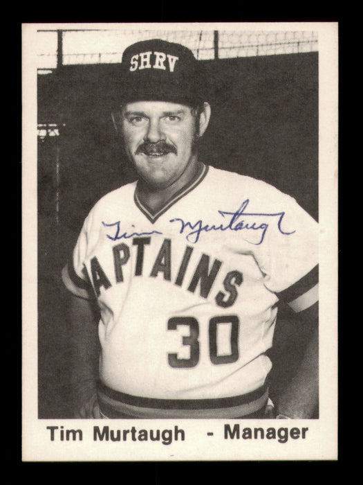 Tim Murtaugh Autographed 1976 TCMA Card Shreveport Captains
