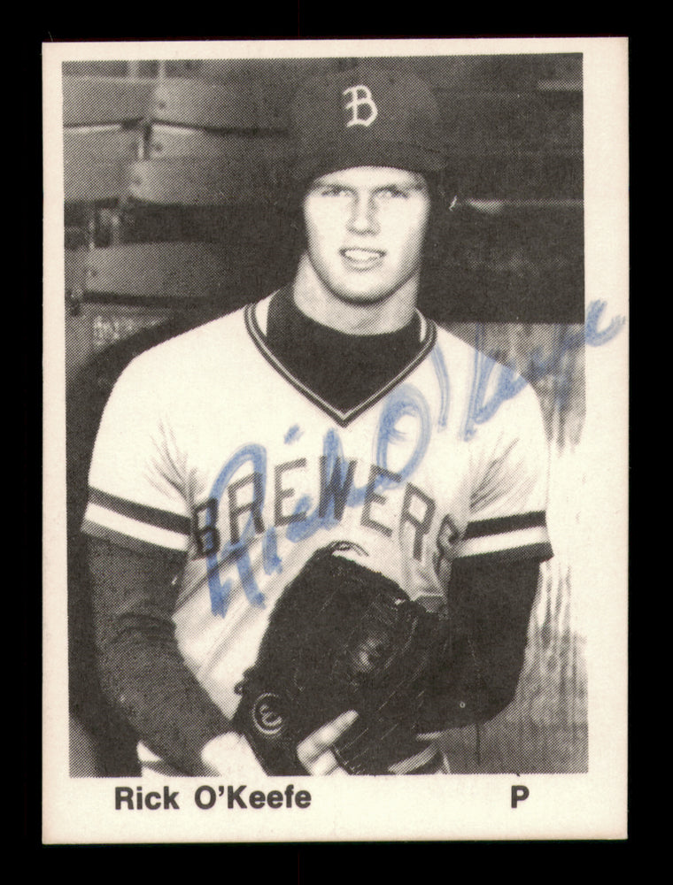 Rick O'Keeffe Autographed 1976 TCMA Rookie Card Burlington Bees