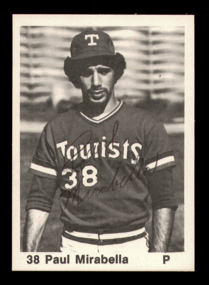 Paul Mirabella Autographed 1976 TCMA Rookie Card #3 Ashville Tourists