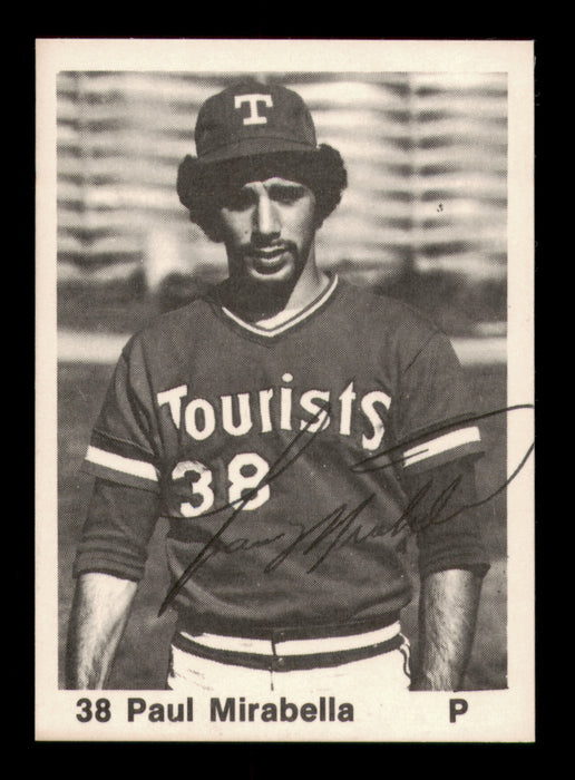 Paul Mirabella Autographed 1976 TCMA Rookie Card #3 Ashville Tourists