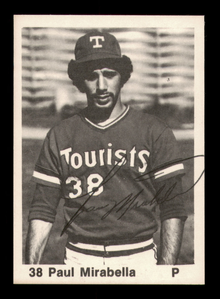Paul Mirabella Autographed 1976 TCMA Rookie Card #3 Ashville Tourists