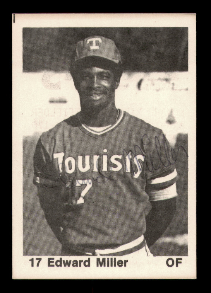 Ed Eddie Miller Autographed 1976 TCMA Card #24 Ashville Tourists