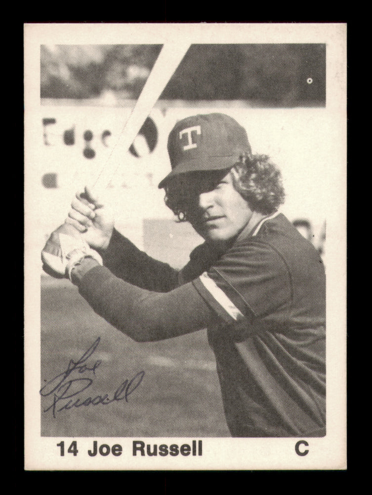 Joe Russell Autographed 1976 TCMA Card #1 Ashville Tourists