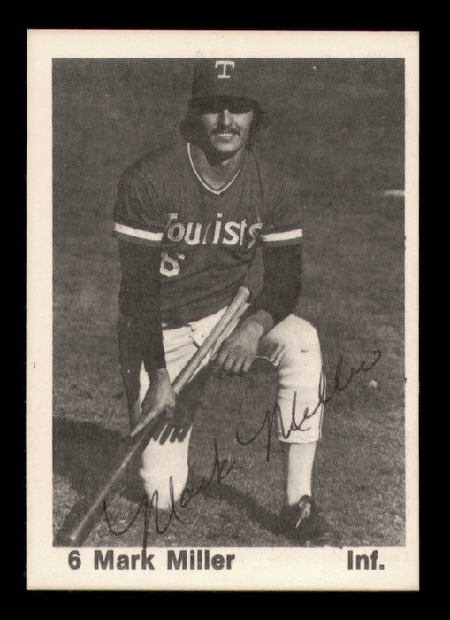 Mark Miller Autographed 1976 TCMA Card #17 Ashville Tourists