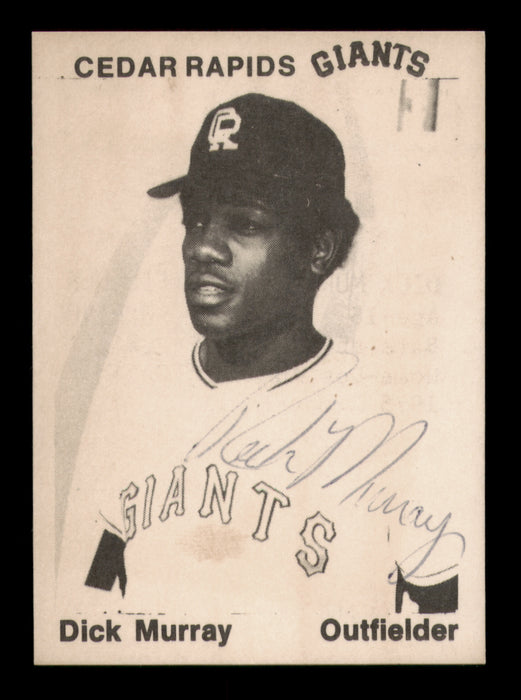 Dick Murray Autographed 1976 TCMA Rookie Card Cedar Rapids Giants
