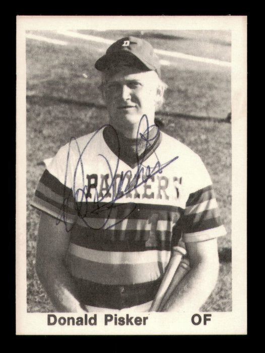 Donald Don Pisker Autographed 1976 TCMA Rookie Card Dubuque Packers