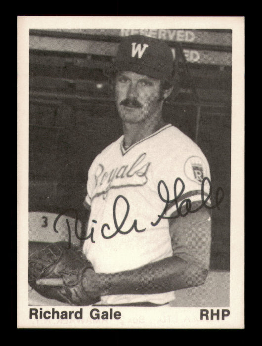 Rich Gale Autographed 1976 TCMA Rookie Card Waterloo Royals