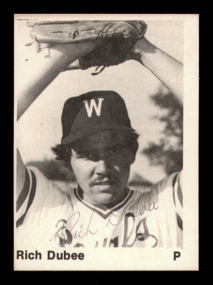Rich Dubee Autographed 1976 TCMA Rookie Card Waterloo Royals