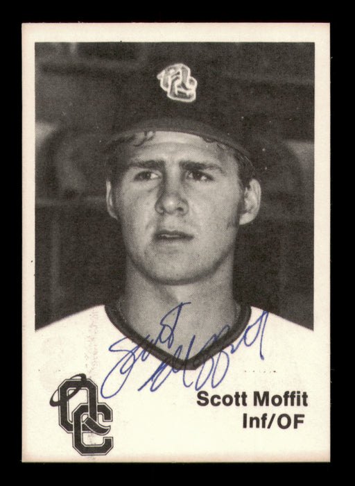 Scott Moffitt Autographed 1976 TCMA Rookie Card Quad City Angels