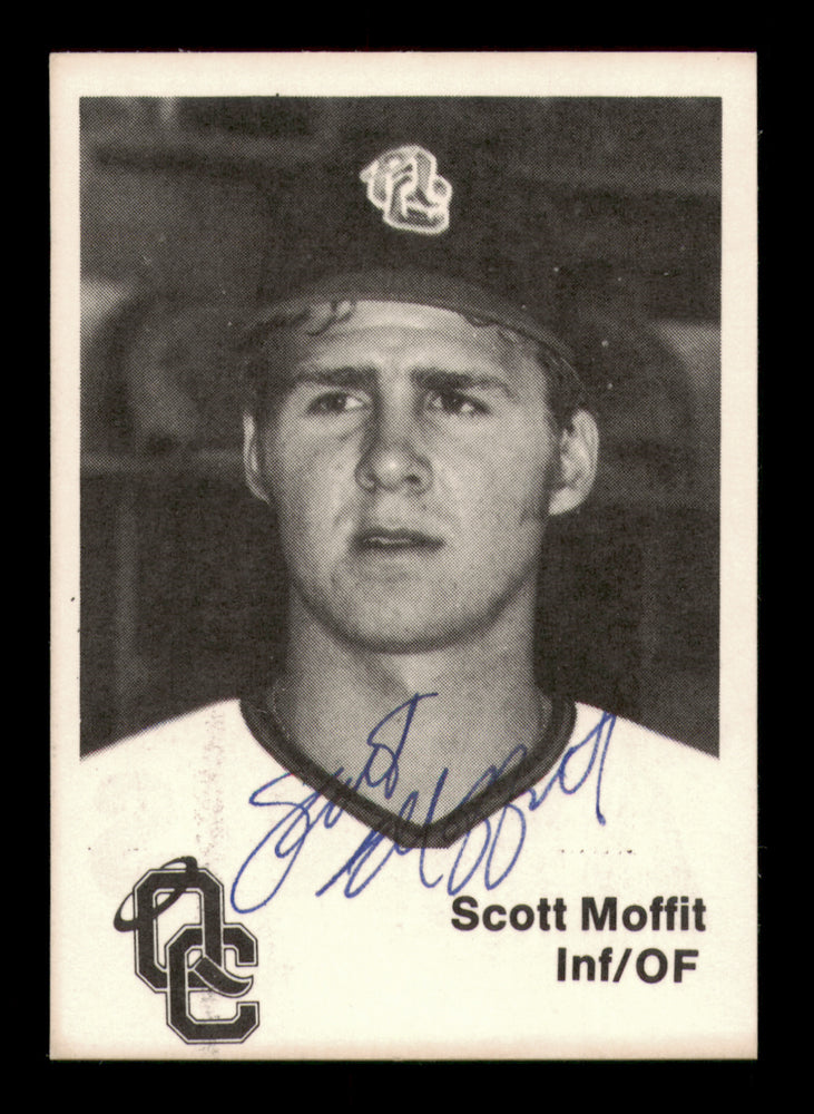 Scott Moffitt Autographed 1976 TCMA Rookie Card Quad City Angels