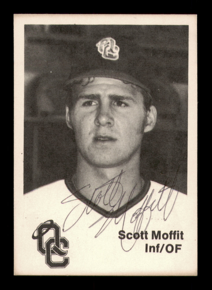 Scott Moffitt Autographed 1976 TCMA Rookie Card Quad City Angels