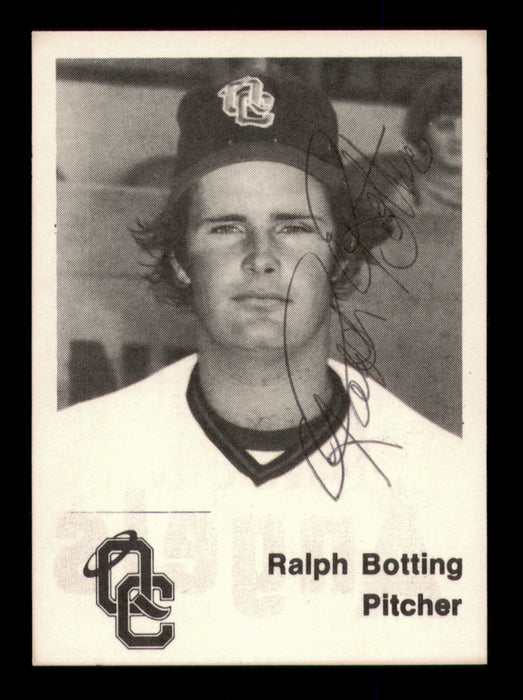 Ralph Botting Autographed 1976 TCMA Card Quad City Angels