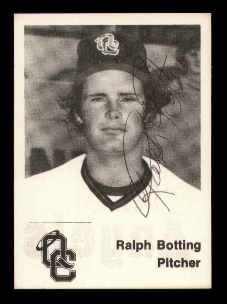 Ralph Botting Autographed 1976 TCMA Card Quad City Angels