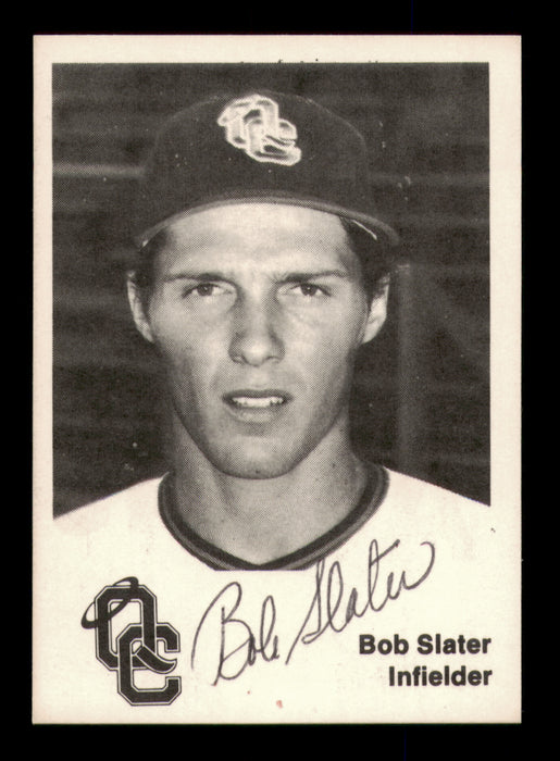 Bob Slater Autographed 1976 TCMA Rookie Card Quad City Angels