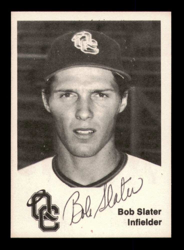 Bob Slater Autographed 1976 TCMA Rookie Card Quad City Angels