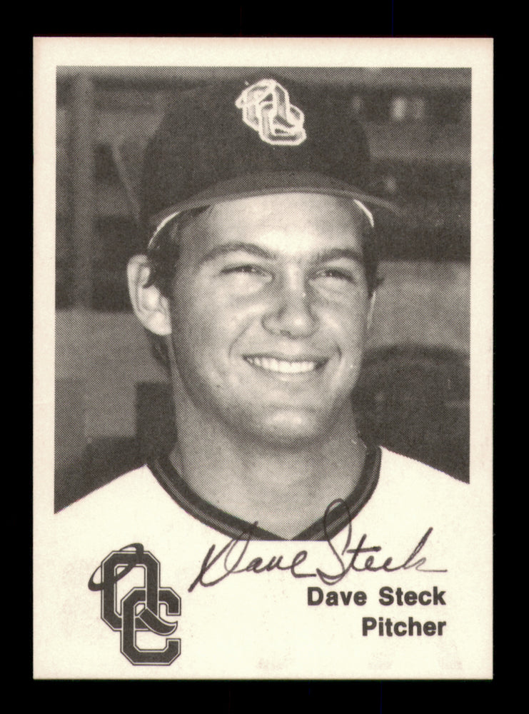 Dave Steck Autographed 1976 TCMA Rookie Card Quad City Angels