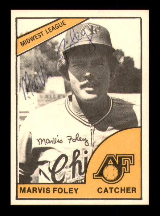 Marv Foley Autographed 1977 TCMA Rookie Card Appleton Foxes