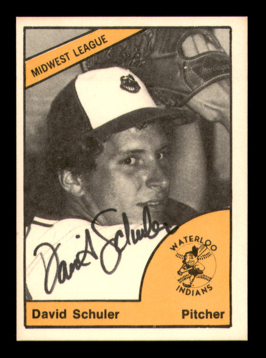 David Dave Schuler Autographed 1977 TCMA Rookie Card Waterloo Indians