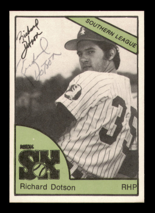 Richard Rich Dotson Autographed 1978 TCMA Rookie Card #34 Knoxville Knox Sox
