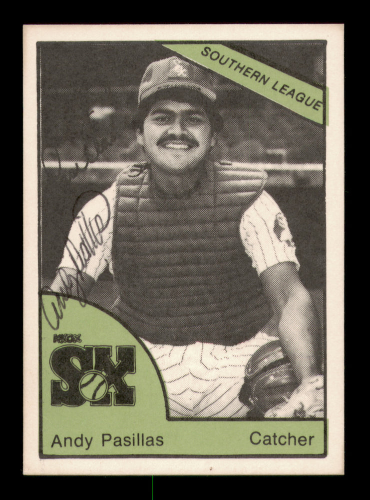 Andy Pasillas Autographed 1978 TCMA Card #46 Knoxville Knox Sox
