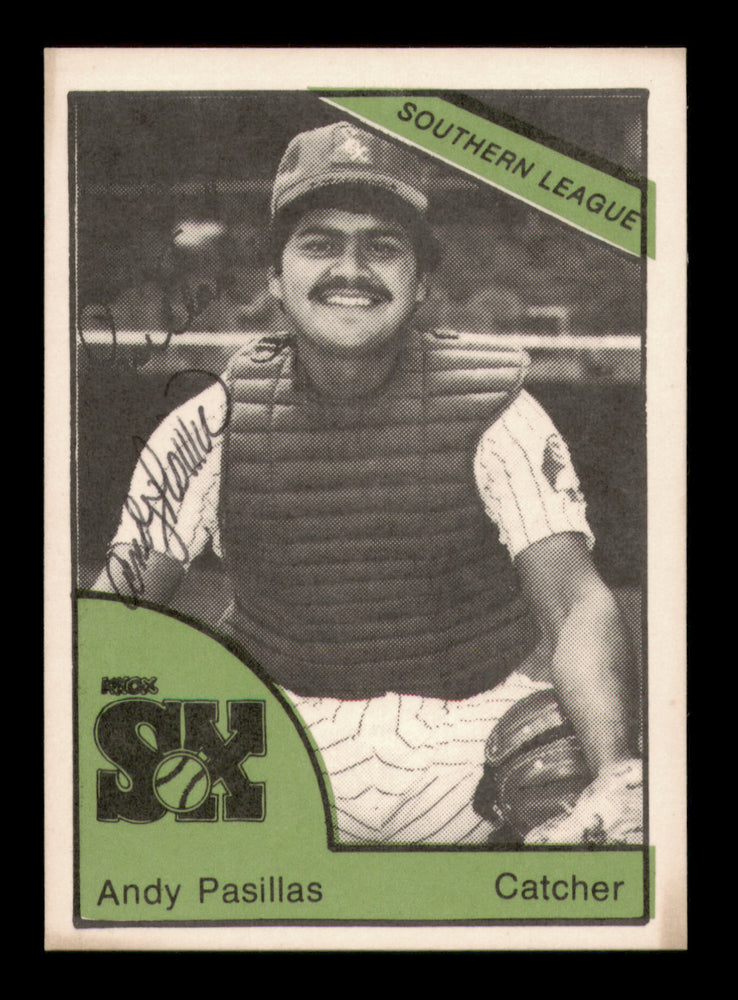 Andy Pasillas Autographed 1978 TCMA Card #46 Knoxville Knox Sox