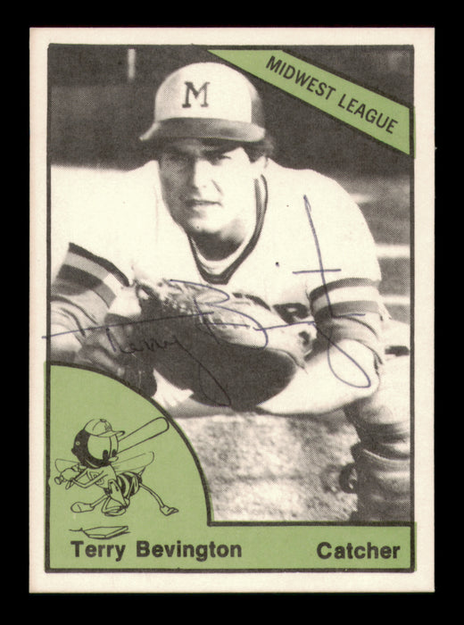 Terry Bevington Autographed 1978 TCMA Rookie Card #166 Burlington Bees