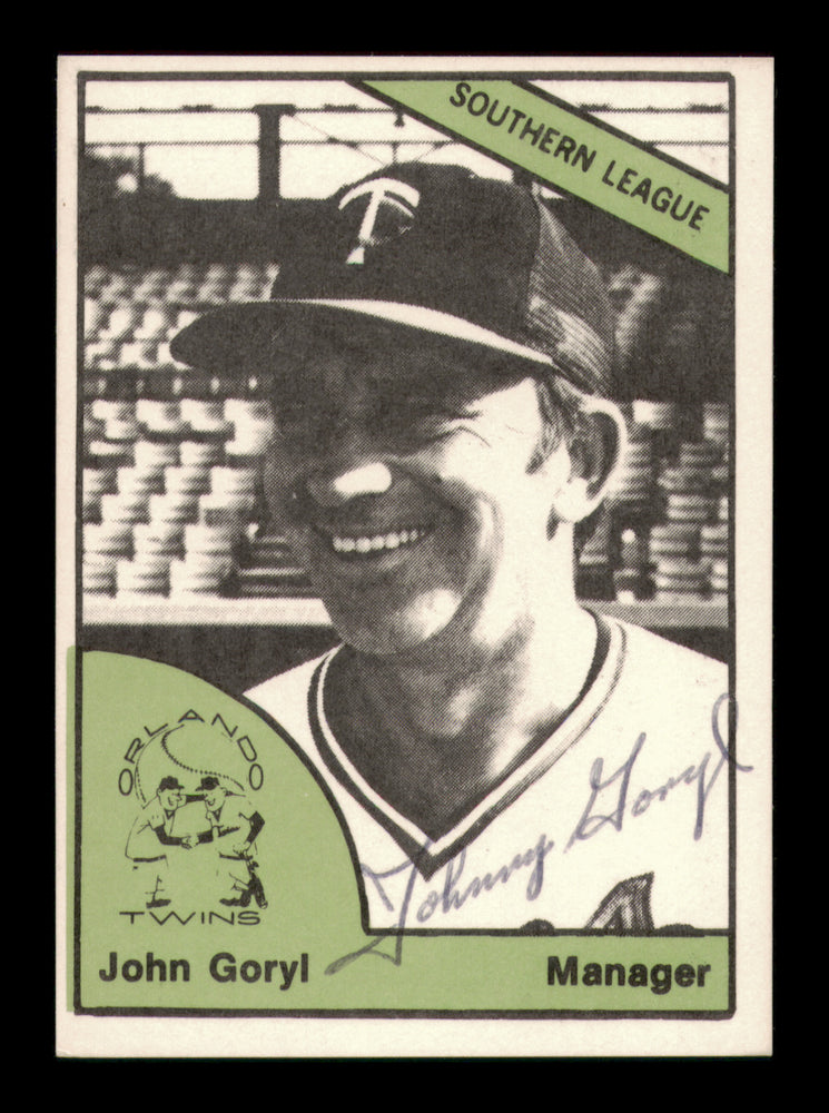 John Goryl Autographed 1978 TCMA Card #126 Orlando Twins