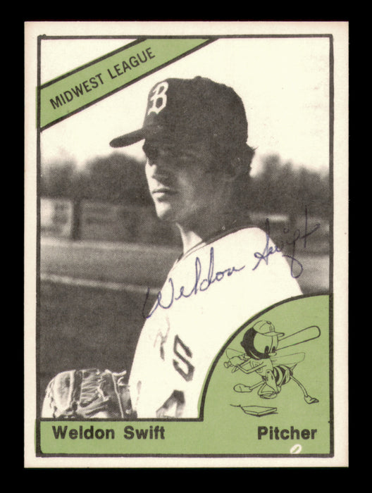 Weldon Swift Autographed 1978 TCMA Rookie Card #175 Burlington Bees