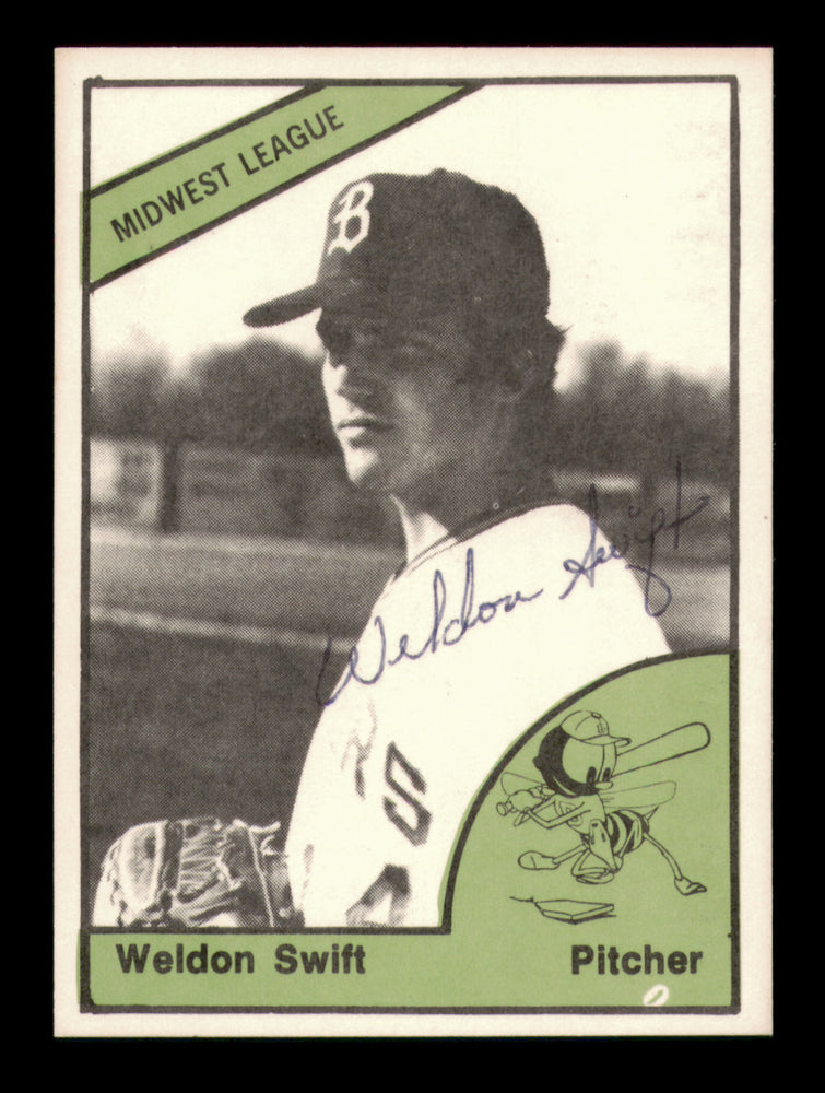 Weldon Swift Autographed 1978 TCMA Rookie Card #175 Burlington Bees