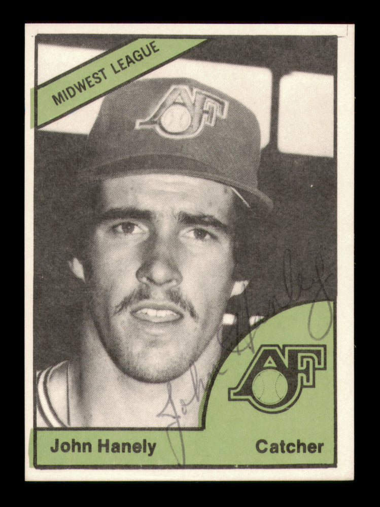John Hanely Autographed 1978 TCMA Rookie Card #345 Appleton Foxes
