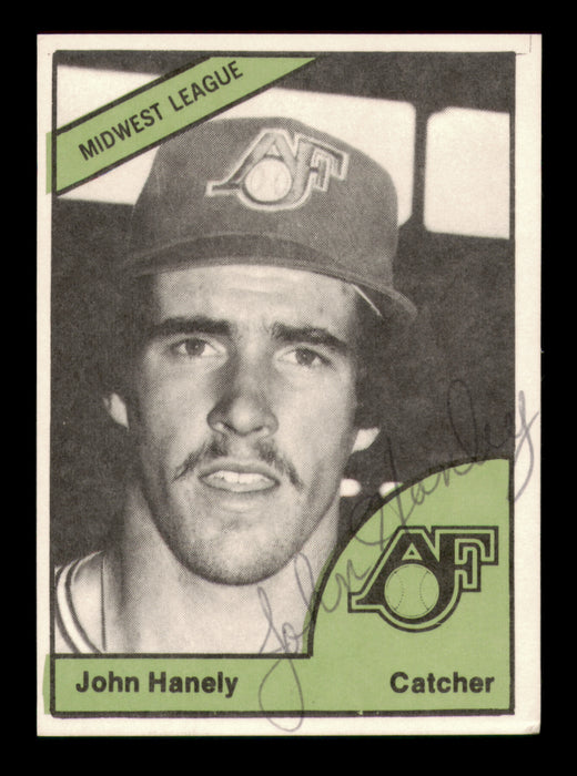 John Hanely Autographed 1978 TCMA Rookie Card #345 Appleton Foxes
