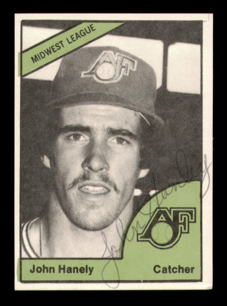 John Hanely Autographed 1978 TCMA Rookie Card #345 Appleton Foxes