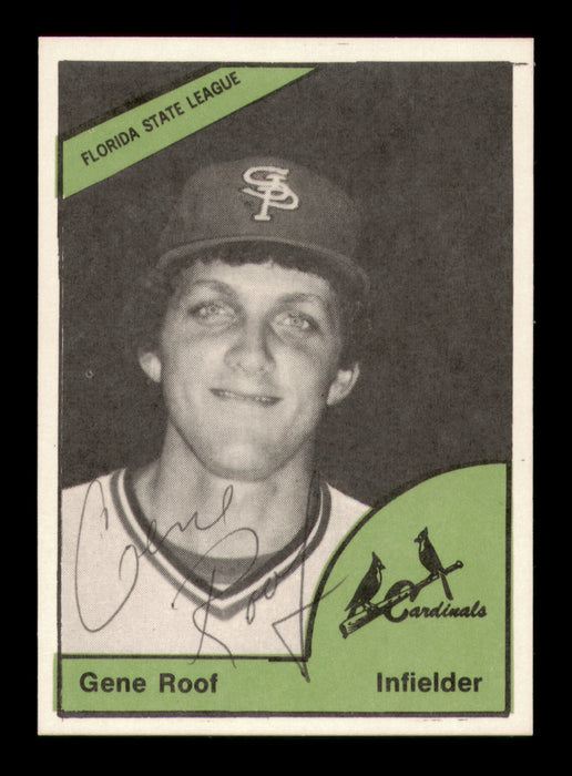 Gene Roof Autographed 1978 TCMA Rookie Card #79 St. Petersburg Cardinals