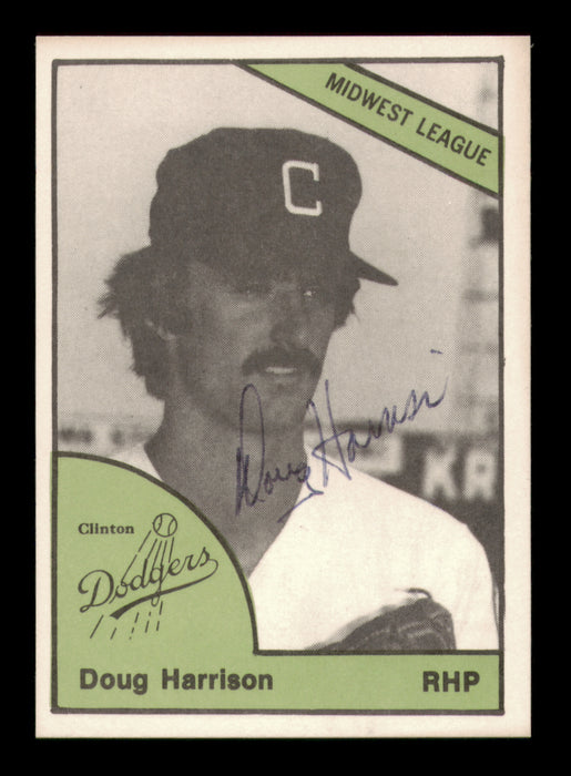 Doug Harrison Autographed 1978 TCMA Rookie Card #293 Clinton Dodgers