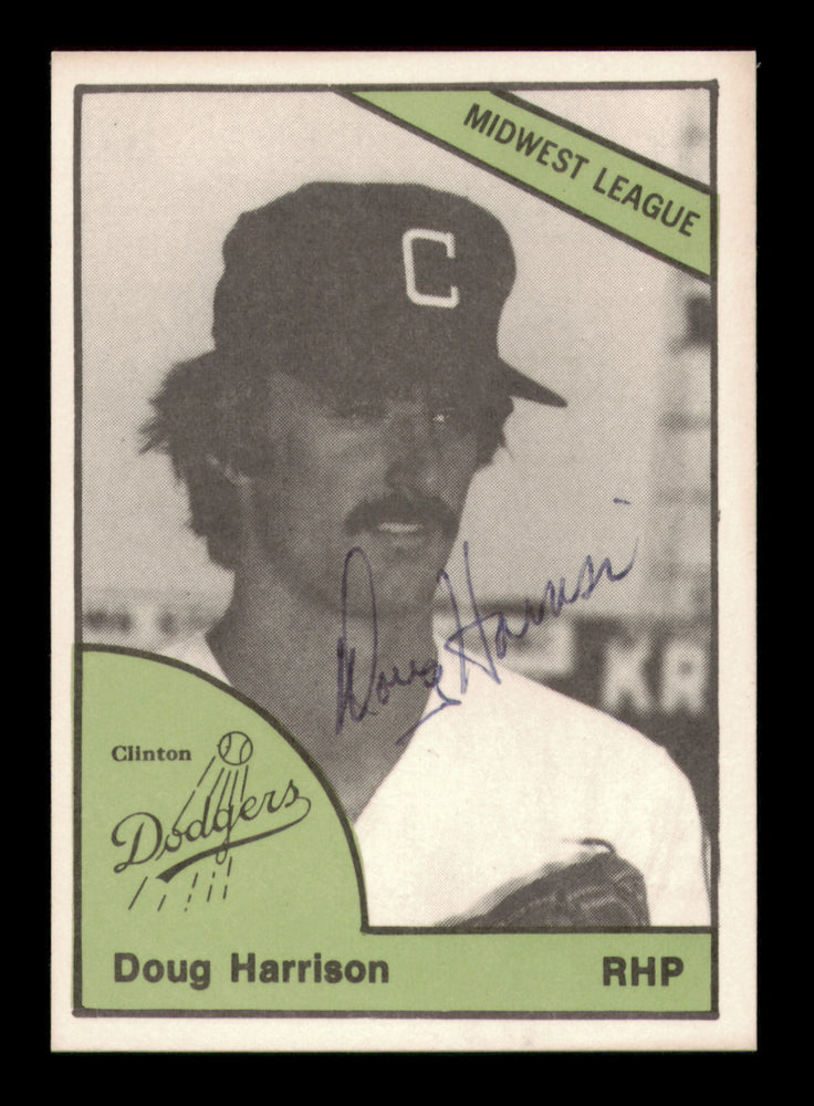 Doug Harrison Autographed 1978 TCMA Rookie Card #293 Clinton Dodgers