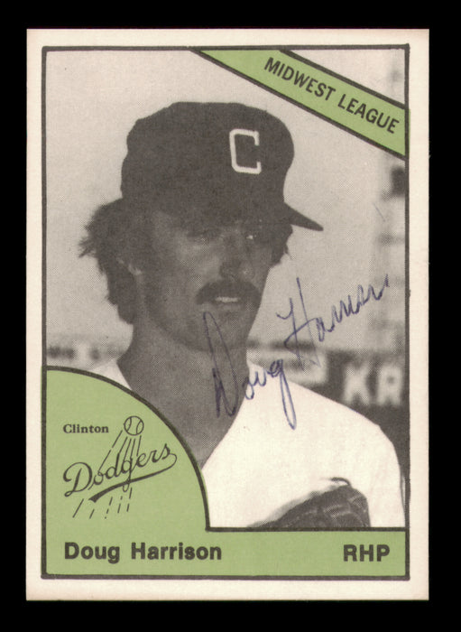 Doug Harrison Autographed 1978 TCMA Rookie Card #293 Clinton Dodgers