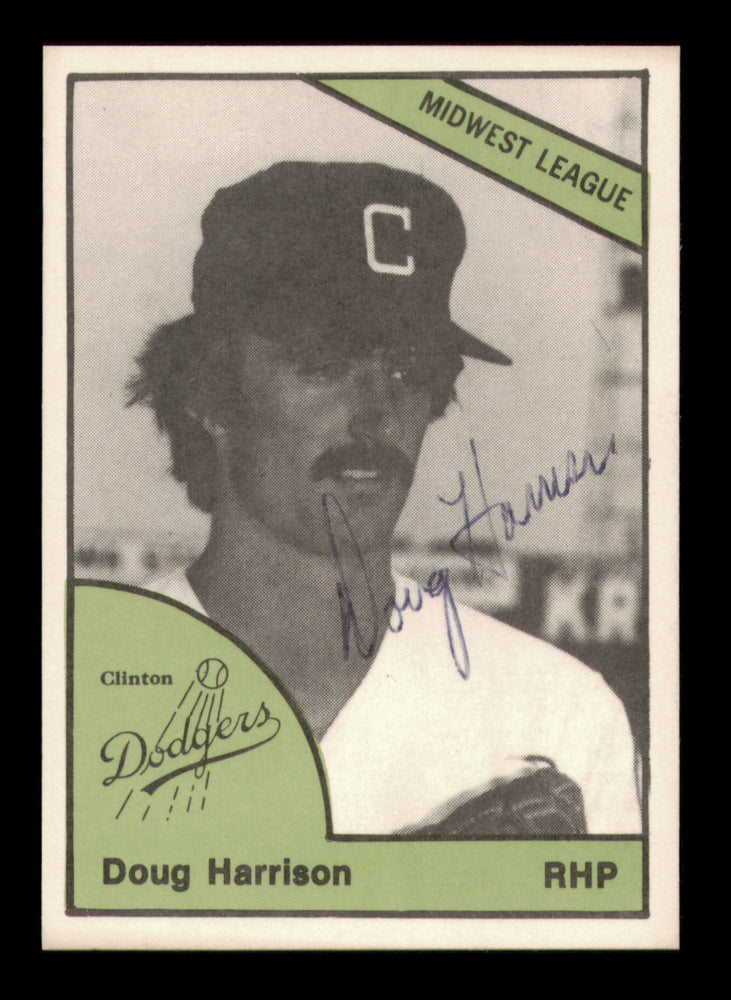 Doug Harrison Autographed 1978 TCMA Rookie Card #293 Clinton Dodgers