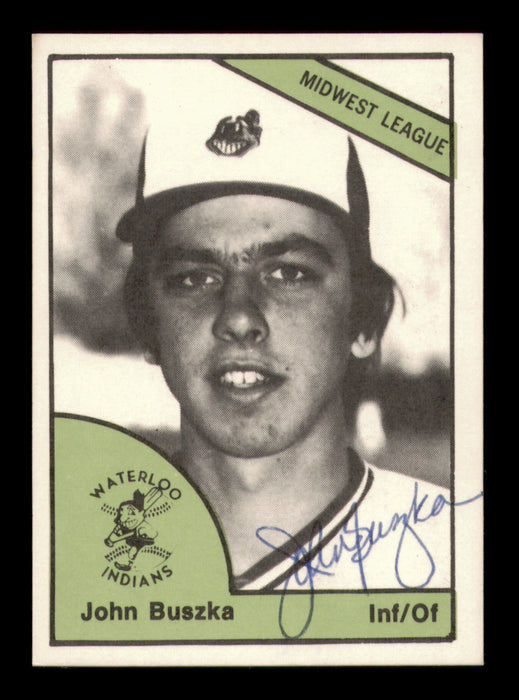 John Buszka Autographed 1978 TCMA Rookie Card #152 Waterloo Indians