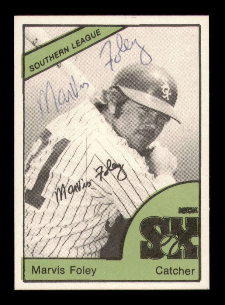 Marv Foley Autographed 1978 TCMA Card #30 Knoxville Knox Sox