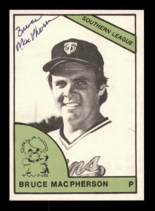 Bruce MacPherson Autographed 1978 TCMA Rookie Card #233 Orlando Twins