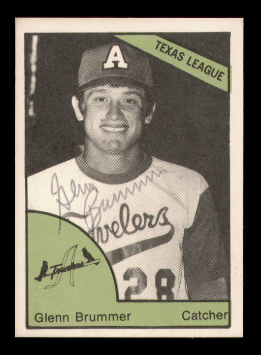 Glenn Brummer Autographed 1978 TCMA Rookie Card #9 Arkansas Travelers