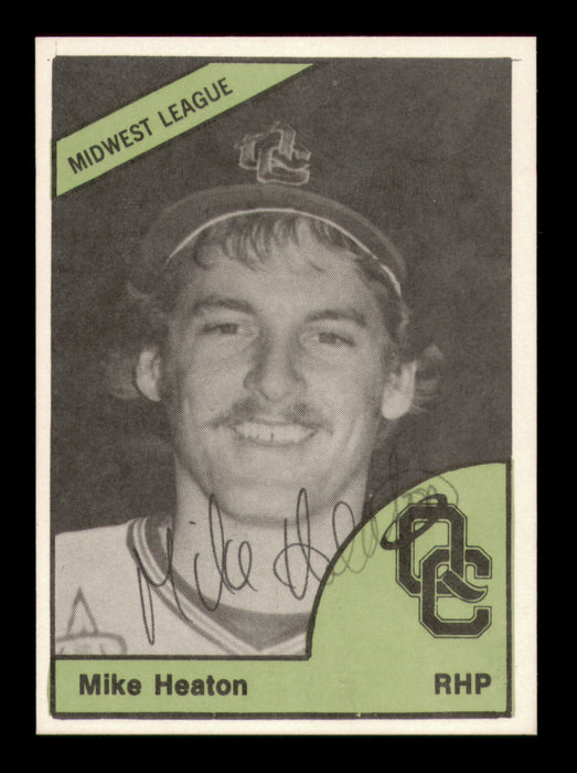 Mike Heaton Autographed 1978 TCMA Rookie Card #264 Quad City Angels