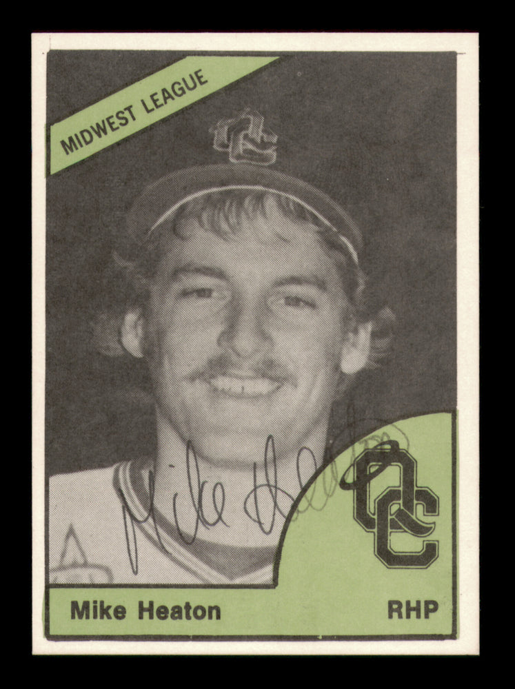 Mike Heaton Autographed 1978 TCMA Rookie Card #264 Quad City Angels