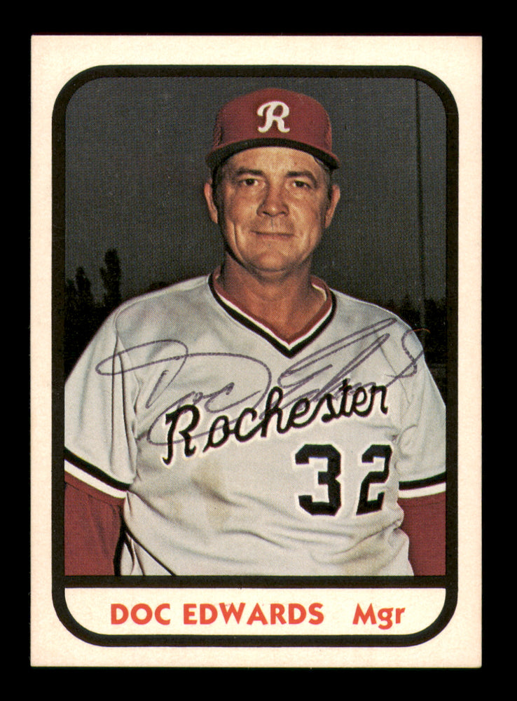 Doc Edwards Autographed 1981 TCMA Card #22 Rochester Red Wings