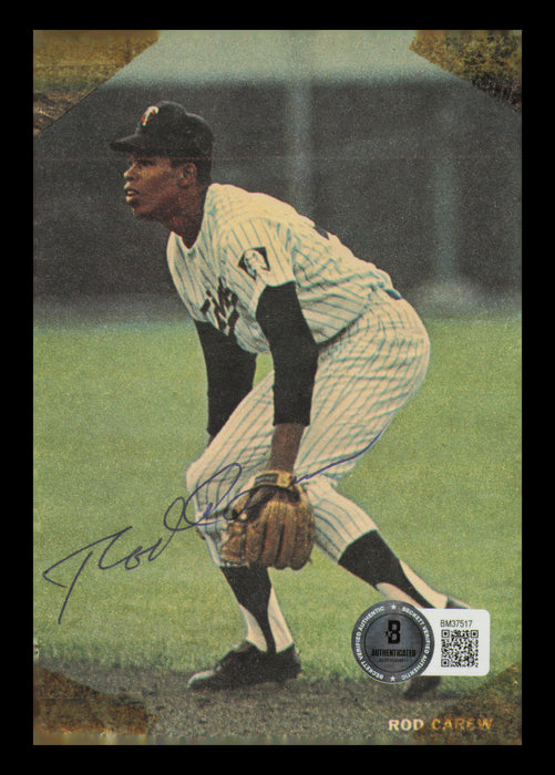 Rod Carew Autographed 4x5 Magazine Page Photo Minnesota Twins Vintage Signature Beckett BAS QR #BM37517
