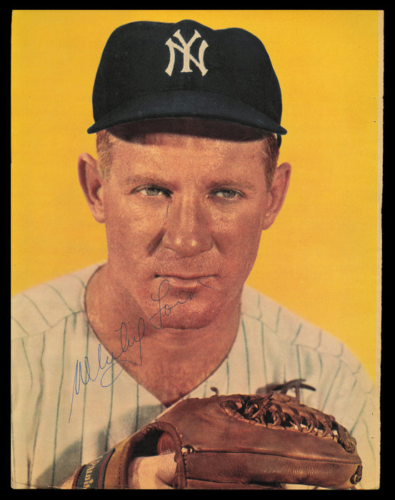 Whitey Ford Autographed 8.5x11 Magazine Page Photo New York Yankees