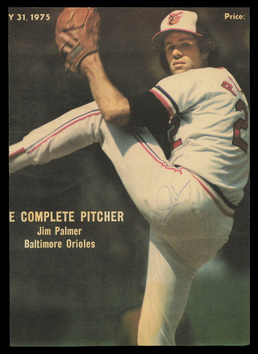 Jim Palmer Autographed 7.5x10 Magazine Page Photo Baltimore Orioles