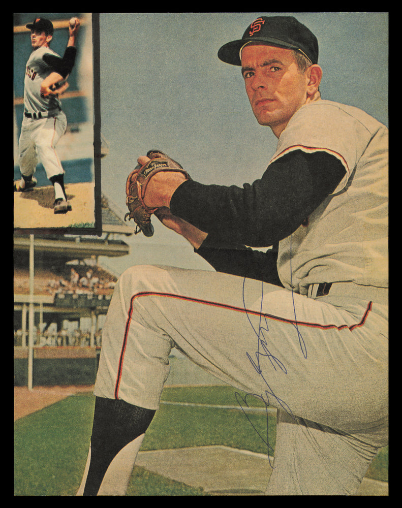 Gaylord Perry Autographed 7x9 Magazine Page Photo San Francisco Giants