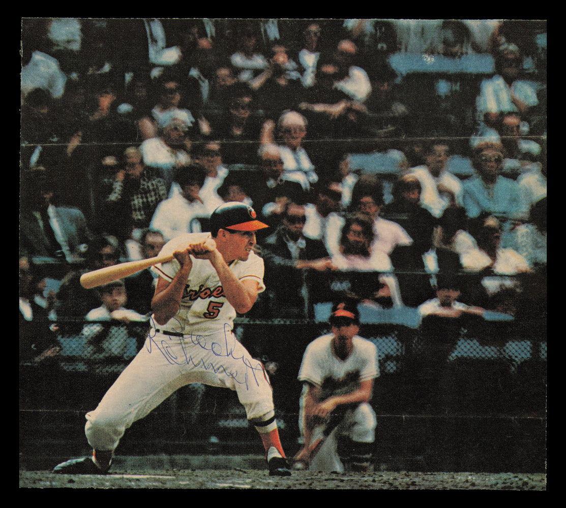 Brooks Robinson Autographed 7x6 Magazine Page Photo Baltimore Orioles